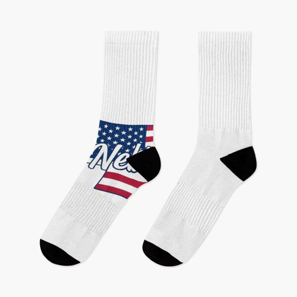 Item preview, Nebraska State American Flag Outline – Patriotic Pride Script designed and sold by Paper Drip.