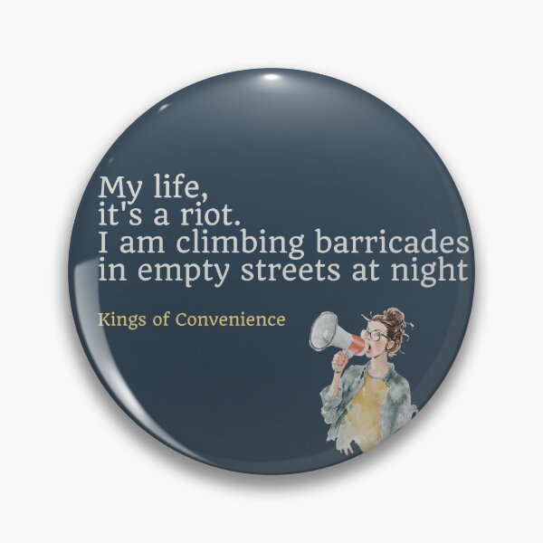 Item preview, Riot on an empty street Kings of Convenience fan art designed and sold by Etaipal.