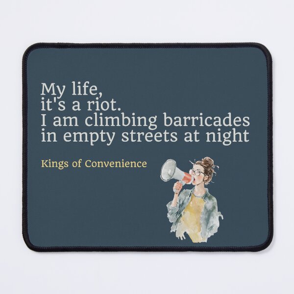 Item preview, Riot on an empty street Kings of Convenience fan art designed and sold by Etaipal.