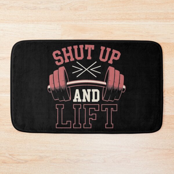 Item preview, Gym Motivation Shut Up And Lift Barbell designed and sold by Oniyasha.