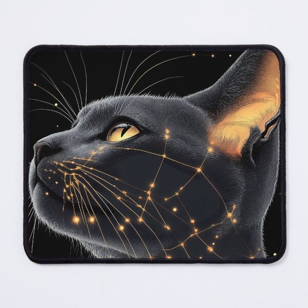 Item preview, Abyssinian Cat Cosmic Glow Feline Energy Illustration designed and sold by mildaclairmo.