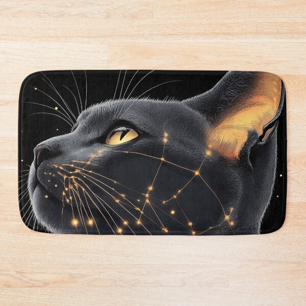 Item preview, Abyssinian Cat Cosmic Glow Feline Energy Illustration designed and sold by mildaclairmo.