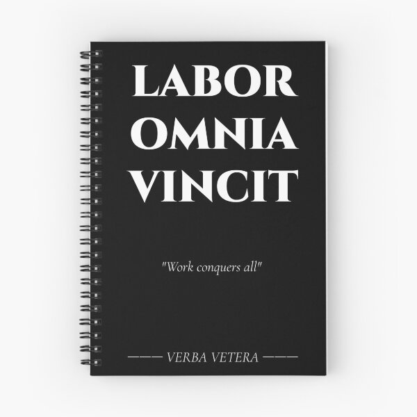 Item preview, Labor Omnia Vincit – Latin Motto of Effort and Perseverance designed and sold by BrushRushX.