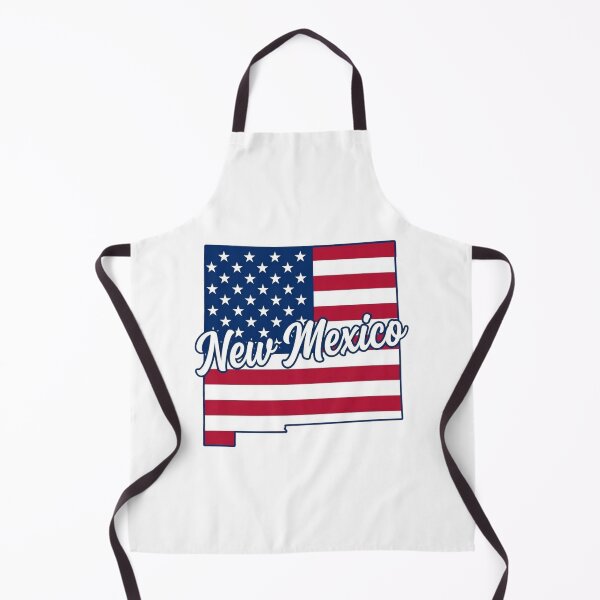 Item preview, New Mexico State American Flag Outline – Patriotic Pride Script designed and sold by Paper Drip.