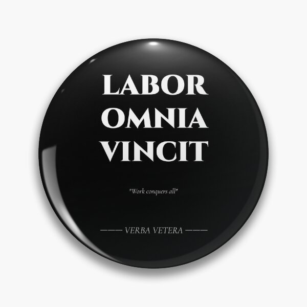 Item preview, Labor Omnia Vincit – Latin Motto of Effort and Perseverance designed and sold by BrushRushX.