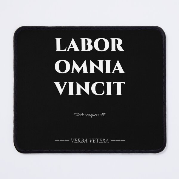 Item preview, Labor Omnia Vincit – Latin Motto of Effort and Perseverance designed and sold by BrushRushX.