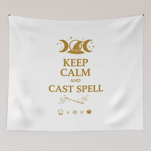 Item preview, Keep Calm and Cast a Spell – Magic Wand & Witchcraft designed and sold by WildWeave.