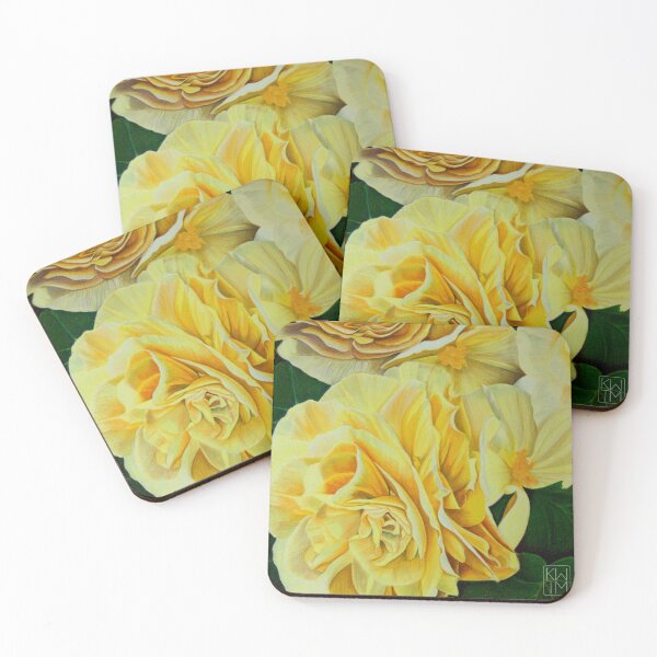 Item preview, Yellow Begonia Flowers designed and sold by WillyMina.