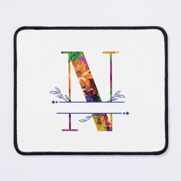 Item preview, Monogram...N... Vibrant Floral designed and sold by CHASAcreative.