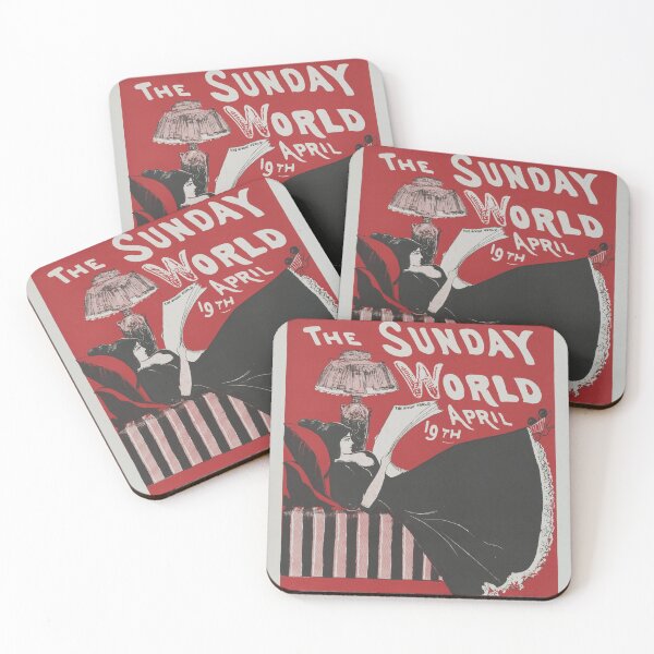 Item preview, Sunday World Advertising Poster (1896) designed and sold by 19th Century in Color.