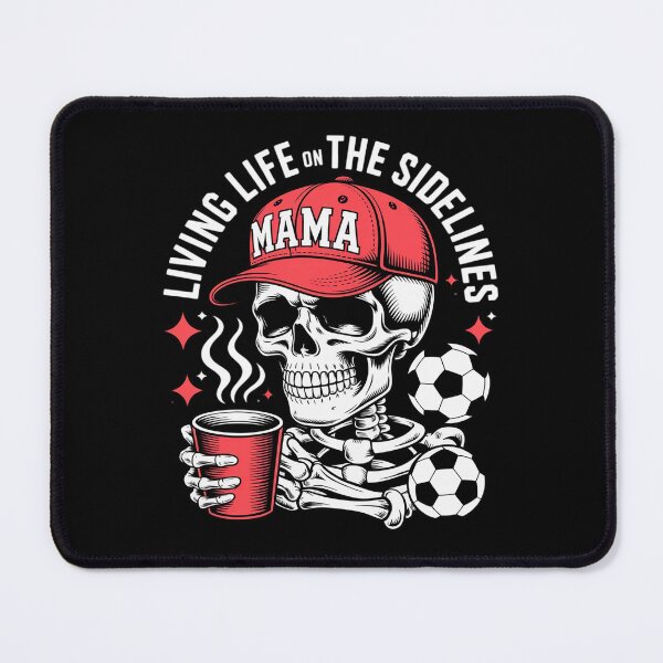Item preview, Soccer Mama Living Life On The Sidelines Skeleton Coffee designed and sold by Dakarothill.