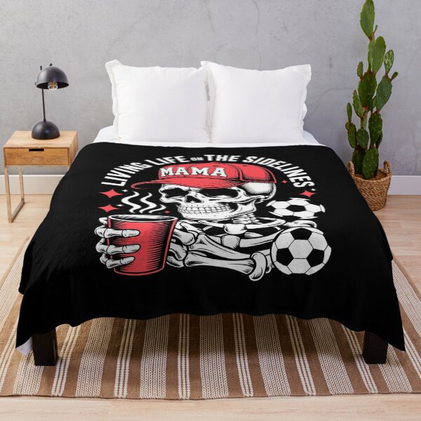 Item preview, Soccer Mama Living Life On The Sidelines Skeleton Coffee designed and sold by Dakarothill.