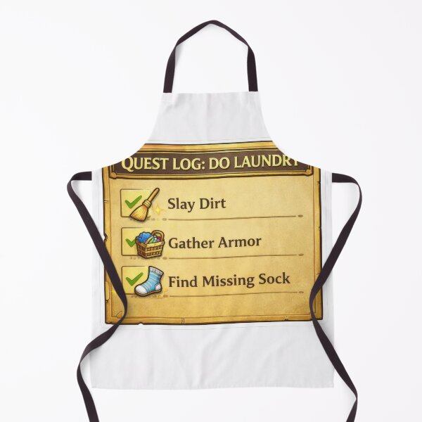 Item preview, Quest Log Do Laundry Fantasy Gaming Chores designed and sold by jgvisualarts.
