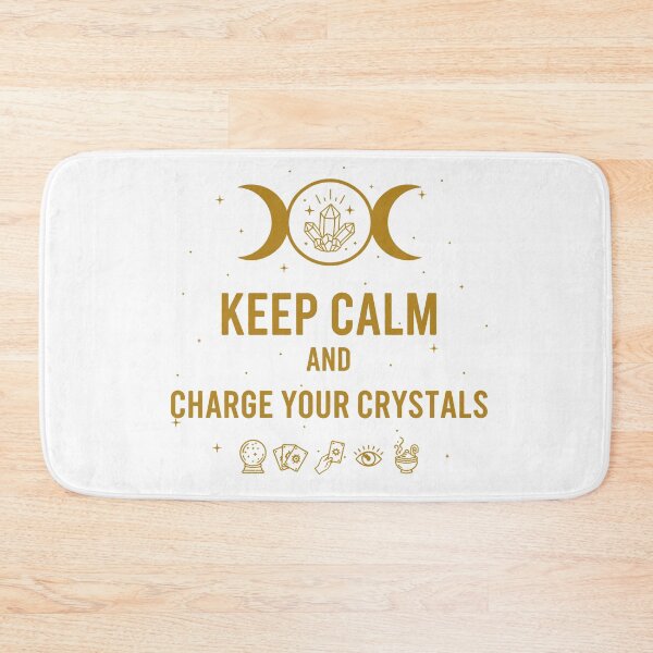 Item preview, Keep Calm and Charge Your Crystals – Spiritual Moon Magic designed and sold by WildWeave.