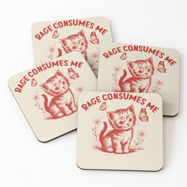 Item preview, Rage-Consumes Me-Cat Flower-Cute Kitty-Cat Meme designed and sold by jolihanot.