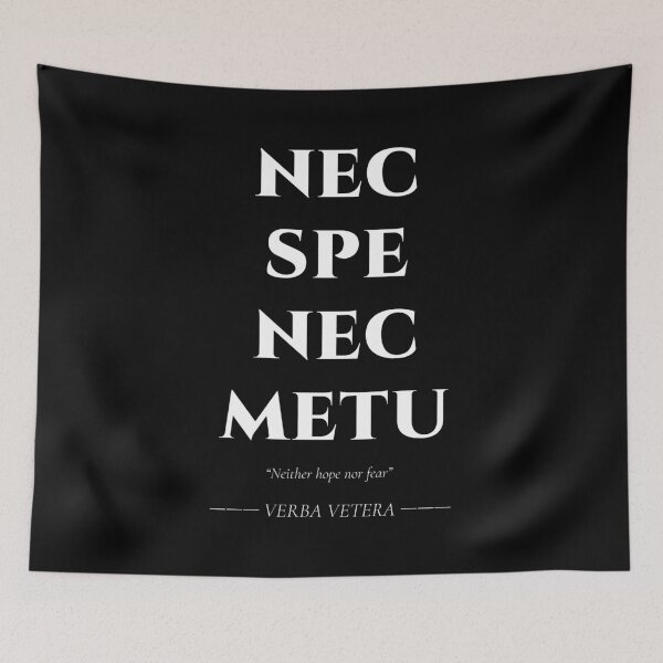Item preview, Nec Spe Nec Metu – Stoic Latin Motto of Detachment designed and sold by BrushRushX.