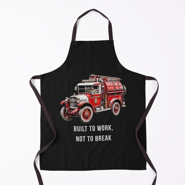 Item preview, Vintage Fire Truck – Built to Work, Not to Break - For Dark Backgrounds designed and sold by PAPIRO SIGLO XXI.