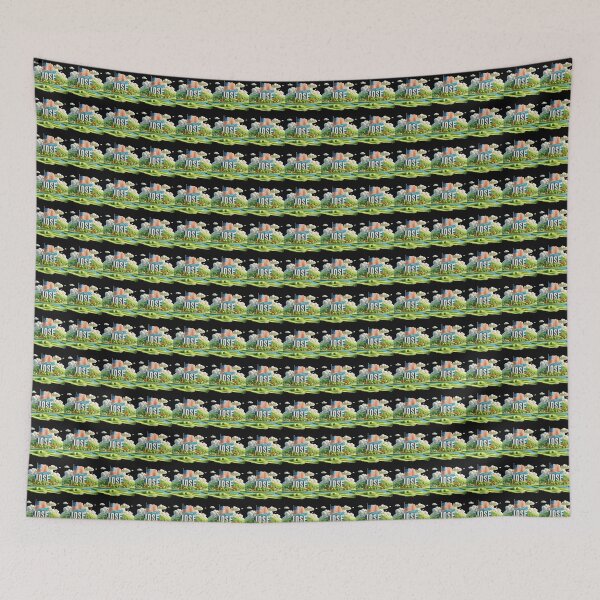 Item preview, Boise USA Cute 3D Landscape Label with American Flag,  designed and sold by PaintMeWorld.