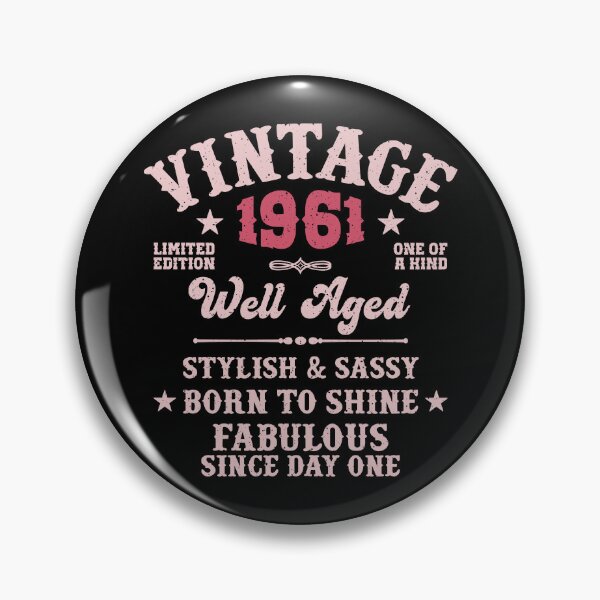 Item preview, 65th Birthday Vintage 1961 Well Aged 65 Years For Her designed and sold by eclecTEEq.