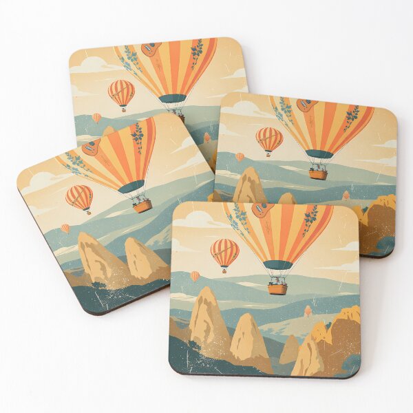 Item preview, Vintage Cappadocia Travel Poster - Anatolian Saz Art designed and sold by etuvibes.