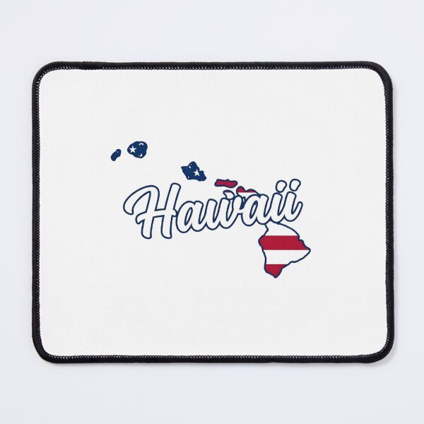 Item preview, Hawaii State American Flag Outline – Patriotic Pride Script designed and sold by Paper Drip.