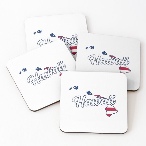 Item preview, Hawaii State American Flag Outline – Patriotic Pride Script designed and sold by Paper Drip.