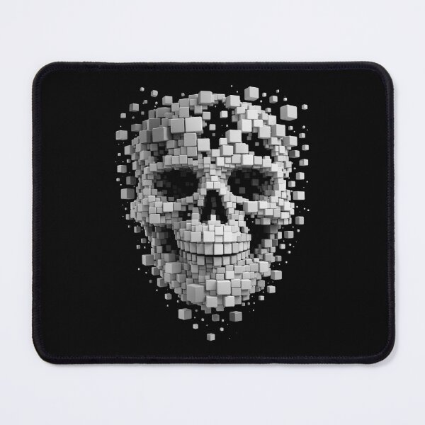 Item preview, Geometric Silver Skull Design designed and sold by DesignWondersSt.