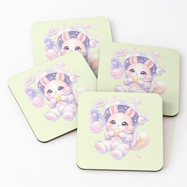Item preview, Cute Kawaii Space Bunny designed and sold by ValeriValera.