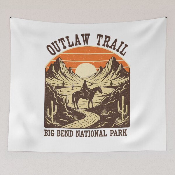 Item preview, Outlaw Trail, Big Bend National Park designed and sold by LuloCreative.