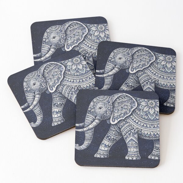 Item preview, Ethnic Tribal Elephant – Traditional Tifa Mandala Ornament Art designed and sold by Gold Turtle  Lina.