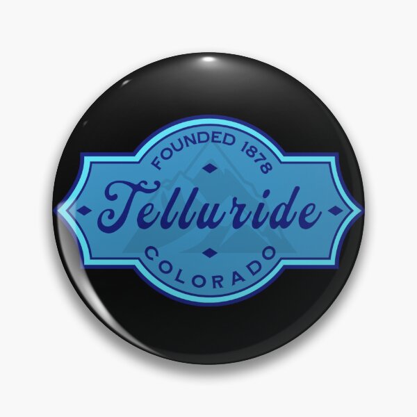 Item preview, Telluride Colorado Vintage Mountain Badge – Established 1878 designed and sold by American Travels.