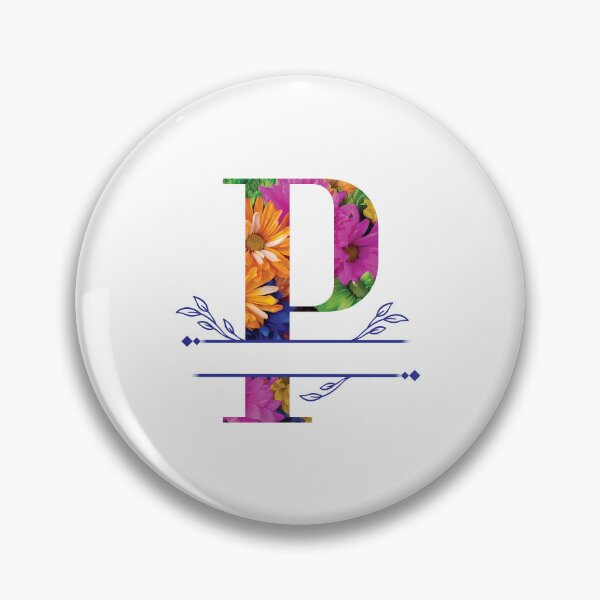 Item preview, Monogram...P... Vibrant Floral designed and sold by CHASAcreative.