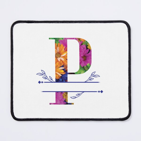 Item preview, Monogram...P... Vibrant Floral designed and sold by CHASAcreative.