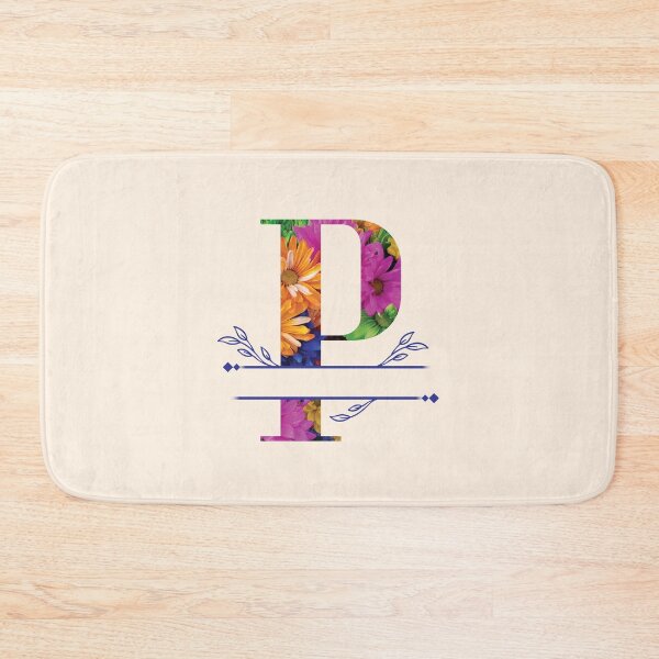Item preview, Monogram...P... Vibrant Floral designed and sold by CHASAcreative.