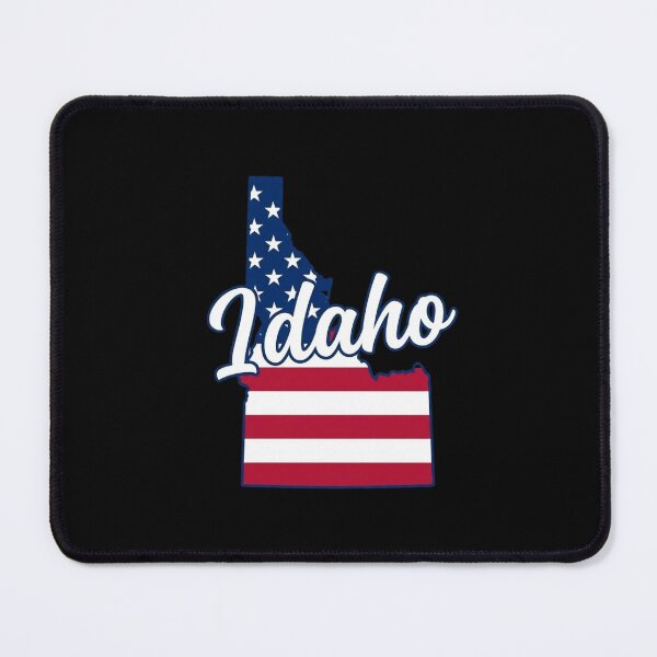 Item preview, Idaho State American Flag Outline – Patriotic Pride Script designed and sold by Paper Drip.