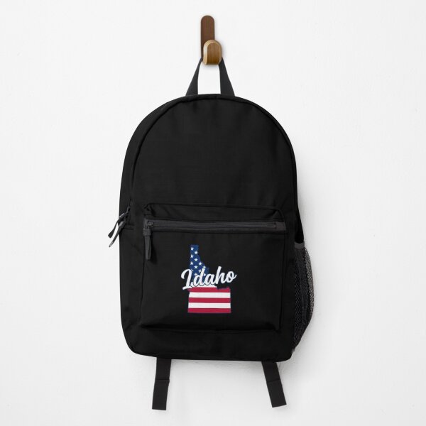 Item preview, Idaho State American Flag Outline – Patriotic Pride Script designed and sold by Paper Drip.
