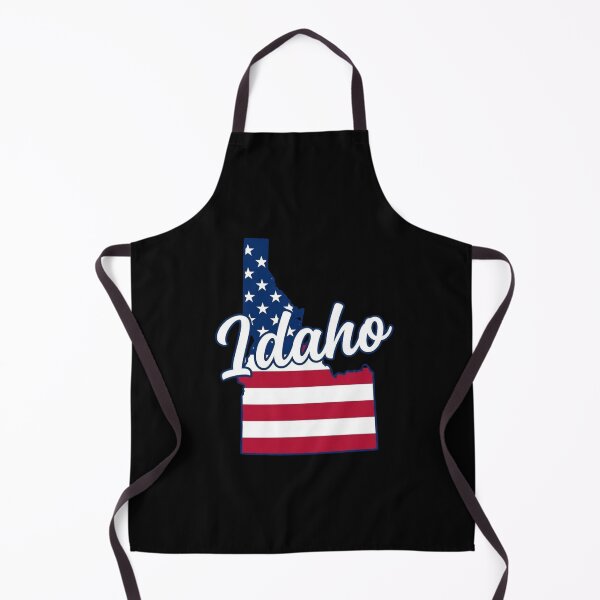 Item preview, Idaho State American Flag Outline – Patriotic Pride Script designed and sold by Paper Drip.