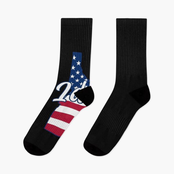 Item preview, Idaho State American Flag Outline – Patriotic Pride Script designed and sold by Paper Drip.