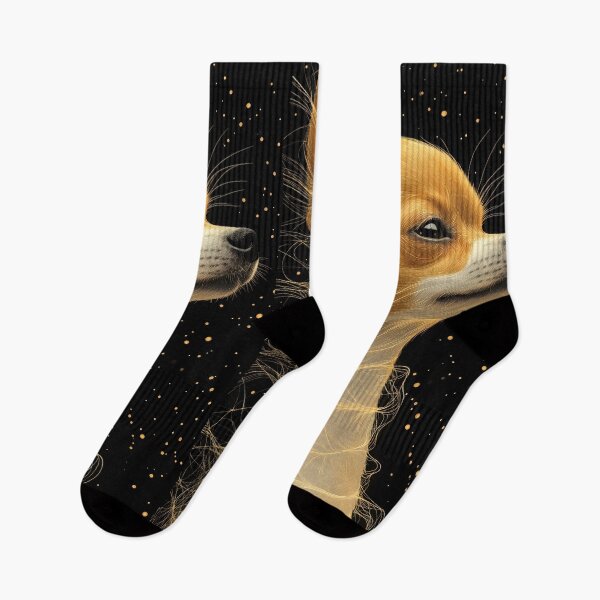 Item preview, Chihuahua Dog Wind Glow Elegant Portrait designed and sold by mildaclairmo.