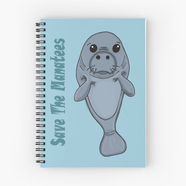 Item preview, Save The Manatees | Hand Drawn Cartoon Manatee designed and sold by Expression By Holly.
