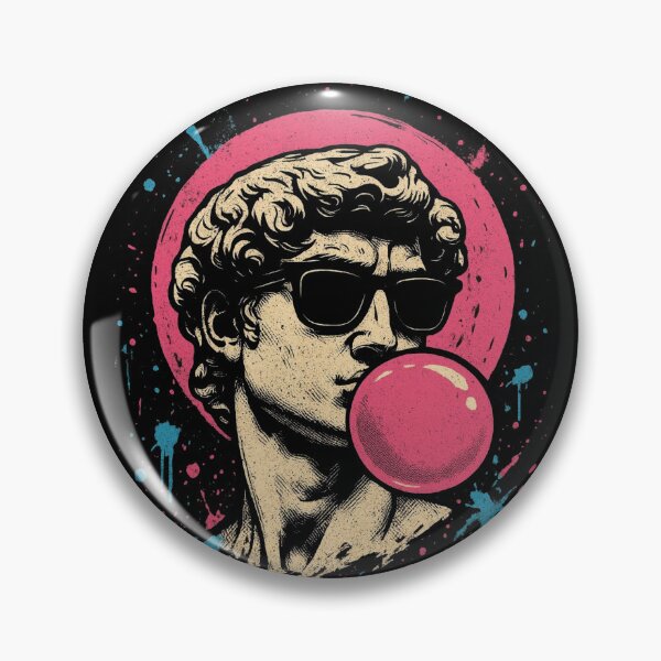 Item preview, Cool David Statue Pink Bubblegum & Sunglasses Pop Art designed and sold by hussain-dz.