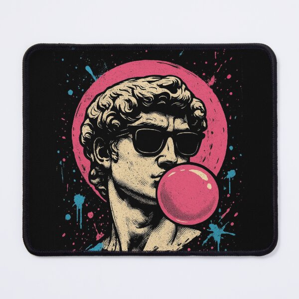 Item preview, Cool David Statue Pink Bubblegum & Sunglasses Pop Art designed and sold by hussain-dz.