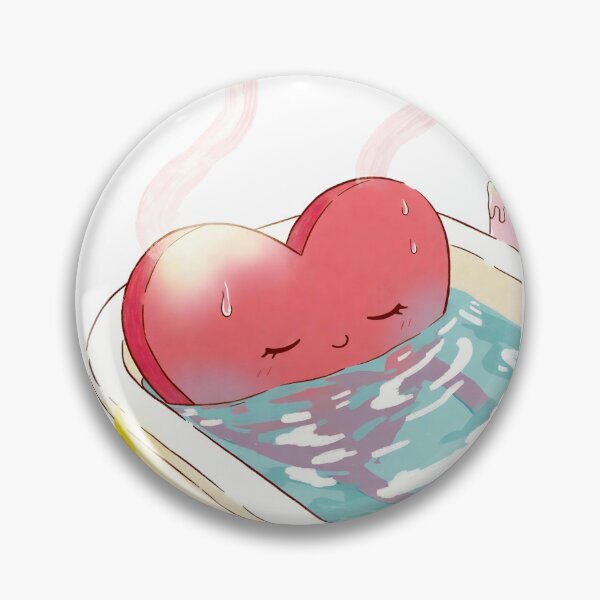 Item preview, Heart shape relaxes in warm bath surrounded by candles at home on a quiet evening designed and sold by SpaceartLilu.