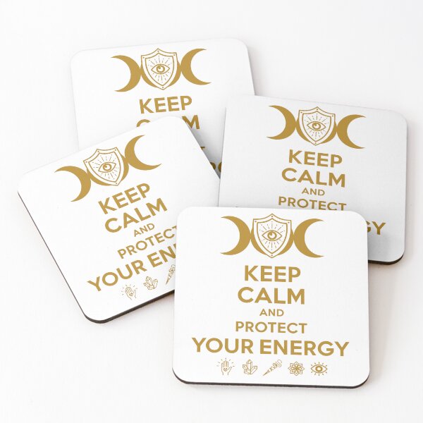 Item preview, Keep Calm and Protect Your Energy – Mystic Shield & Evil Eye designed and sold by WildWeave.
