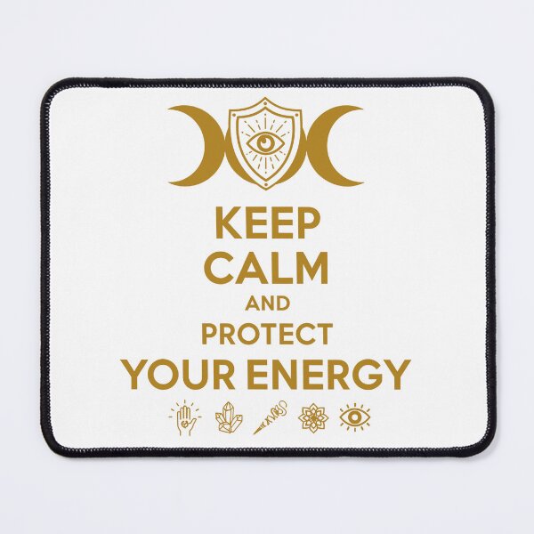 Item preview, Keep Calm and Protect Your Energy – Mystic Shield & Evil Eye designed and sold by WildWeave.