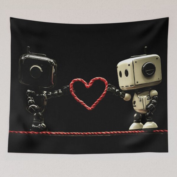 Item preview, Robots love forever designed and sold by Kat's Design Hub.