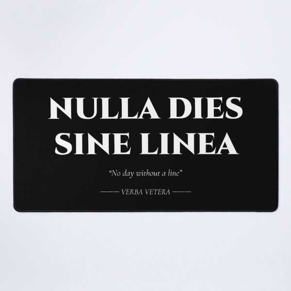 Item preview, Nulla Dies Sine Linea – Latin Quote for Creators designed and sold by BrushRushX.