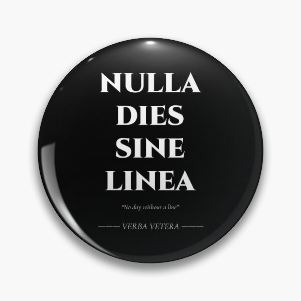 Item preview, Nulla Dies Sine Linea – Latin Quote for Creators designed and sold by BrushRushX.
