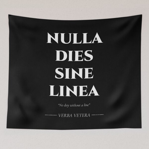 Item preview, Nulla Dies Sine Linea – Latin Quote for Creators designed and sold by BrushRushX.