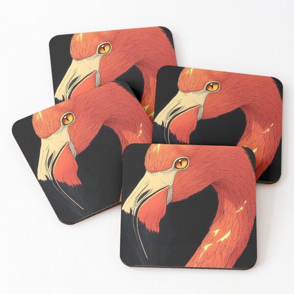 Item preview, Flamingo Elegant Curve Bold Color Bird Art designed and sold by mildaclairmo.